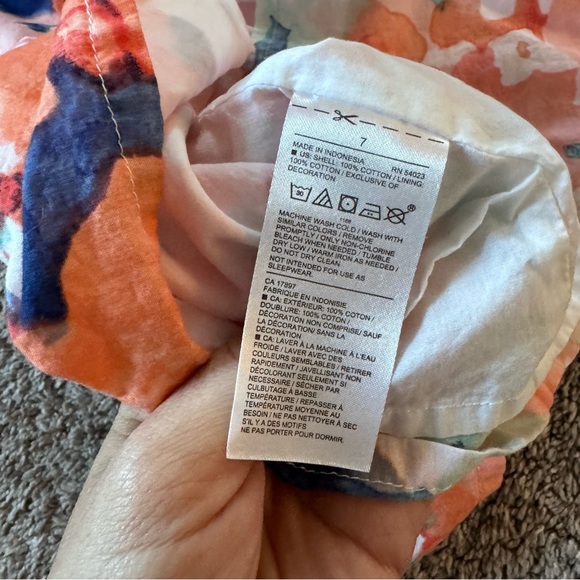 JANIE AND JACK Floral Dress size 7 - Picture 4 of 4